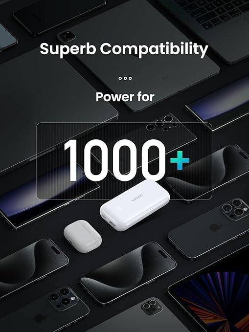 UGREEN Power Bank Mini 10000mAh 30W à 2 ports PD3.0 USB C+A avec affichage numérique, charge rapide et portable