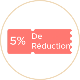 5 % de réduction