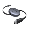 UGREEN Nexode Câble USB-C rétractable 100W avec puce intelligente E-Marker, prend en charge la charge ultra-rapide de 100W, dispose d’un design léger et portable, d’une construction durable testée pour plus de 25 000 rétractions, ainsi que d’un système de réglage de longueur en 4 niveaux facile à utiliser pour un usage sans enchevêtrement.