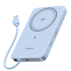 UGREEN MagFlow Air Batterie Externe Magnétique (10 000 mAh, Qi2 15 W, Câble USB-C Intégré)