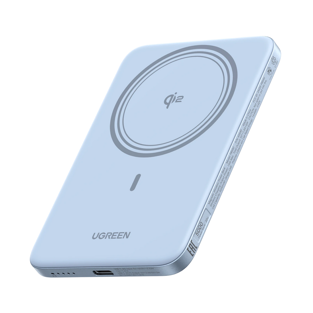 UGREEN MagFlow Air Batterie Externe Magnétique (5000mAh, Qi2 15W)