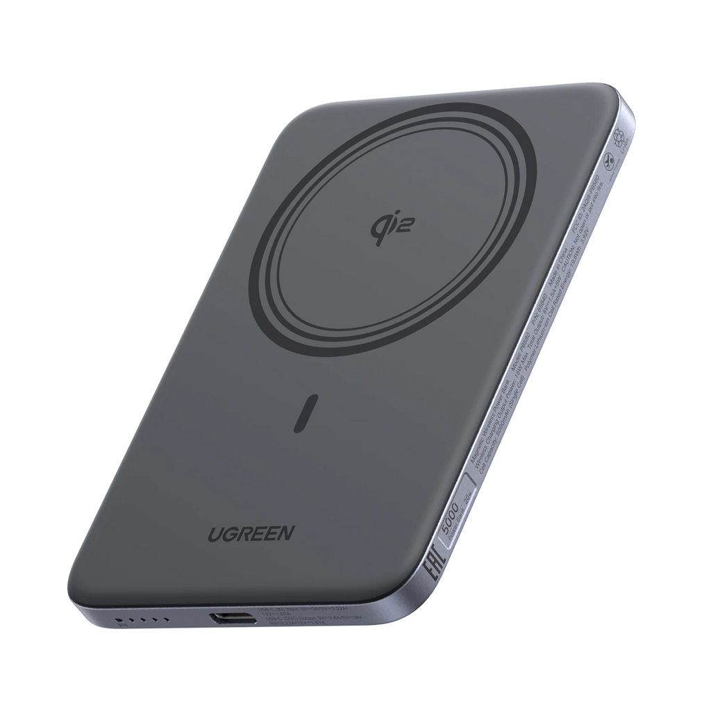 UGREEN MagFlow Air Batterie Externe Magnétique (5000mAh, Qi2 15W)