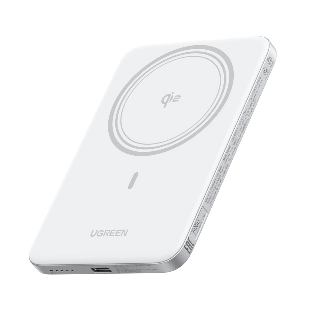 UGREEN MagFlow Air Batterie Externe Magnétique (5000mAh, Qi2 15W)
