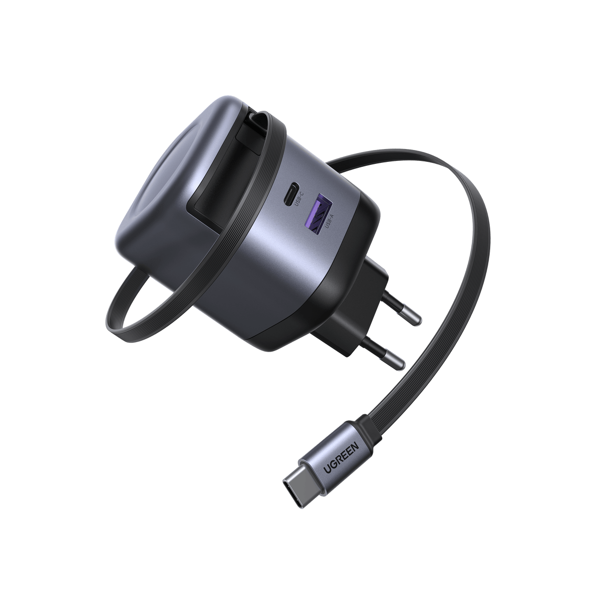 UGREEN Nexode Chargeur 65W avec câble USB-C rétractable