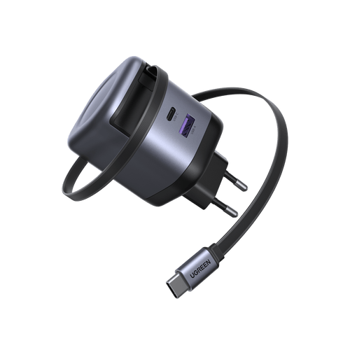 UGREEN Nexode Chargeur 65W avec câble USB-C rétractable