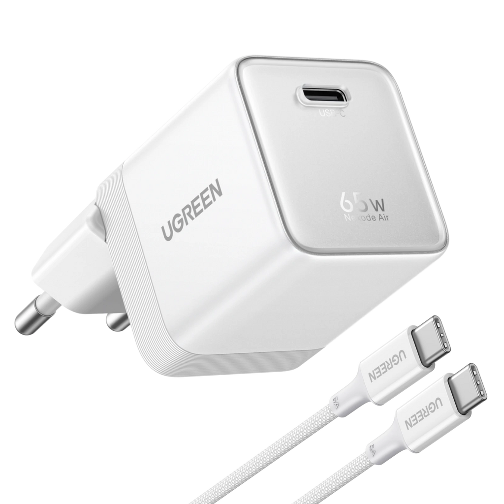 UGREEN Nexode Air Chargeur USB-C (65W, GaN, Prise Pliable)