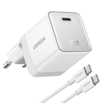 UGREEN Nexode Air Chargeur USB-C (65W, GaN, Prise Pliable)