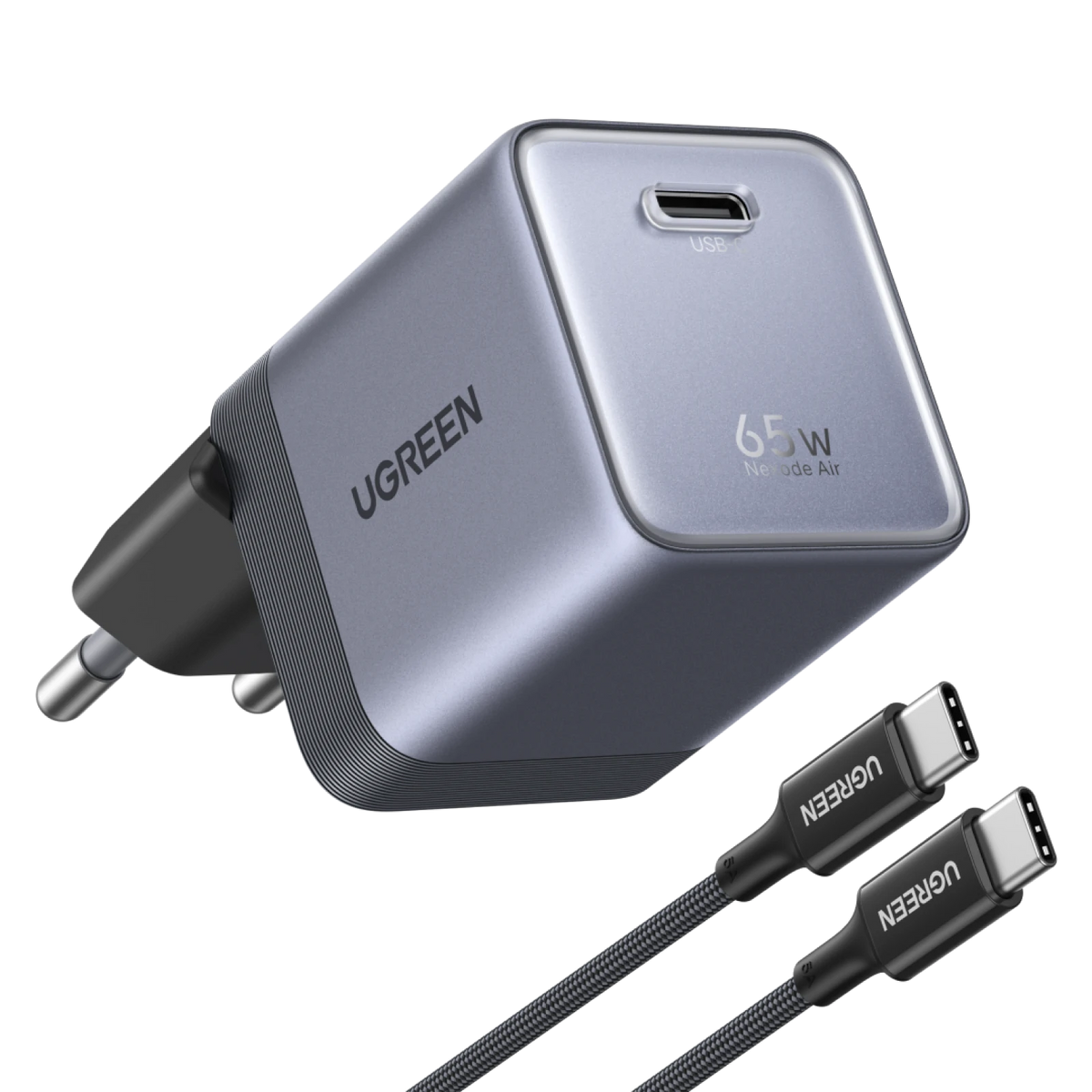 UGREEN Nexode Air Chargeur USB-C (65W, GaN, Prise Pliable)