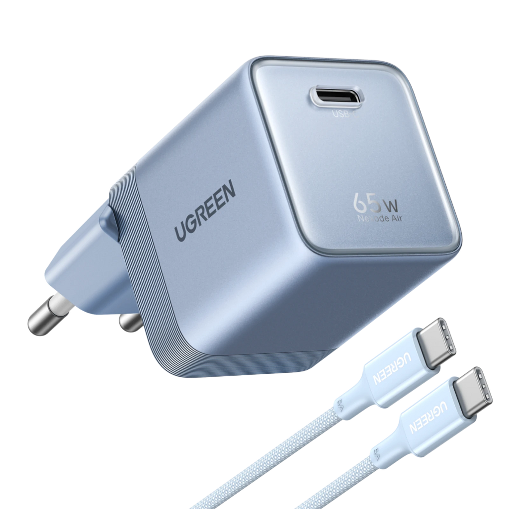 UGREEN Nexode Air Chargeur USB-C (65W, GaN, Prise Pliable)