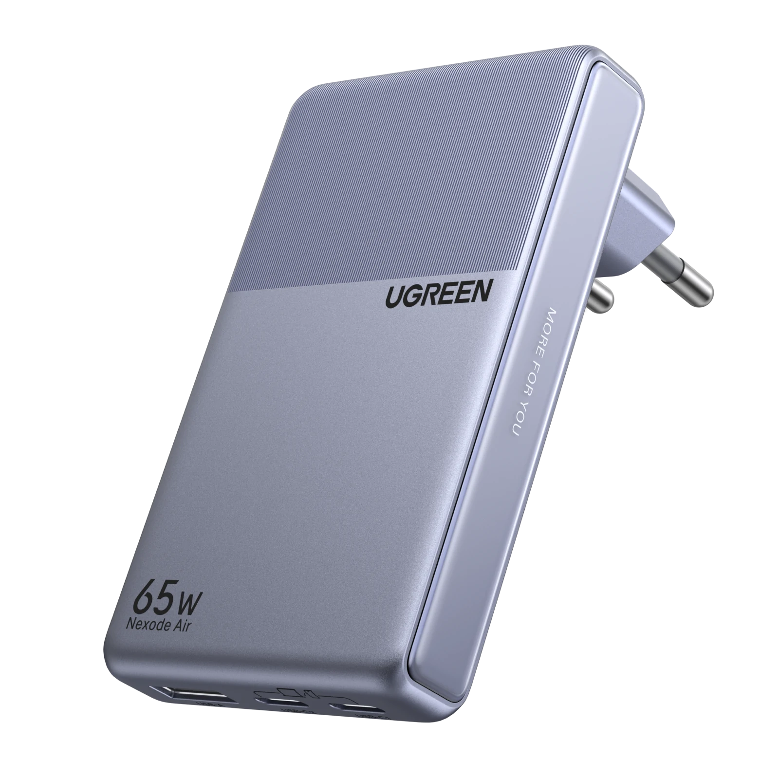 UGREEN Nexode Air Slim Chargeur (65W, 3 Ports, Prise Pliable)