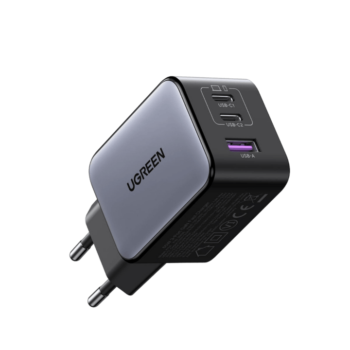 UGREEN Nexode X 65W USB C Chargeur Rapide 3 Ports GaNInfinity Prise USB C