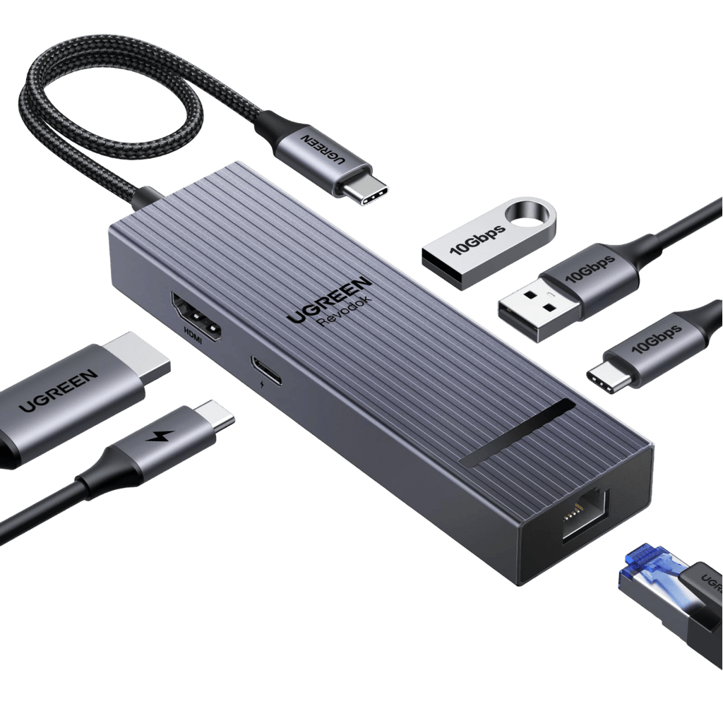 UGREEN Revodok Pro 1061 Hub USB - C 6 - en - 1 (10Gbps, 4K@60Hz, PD100W)