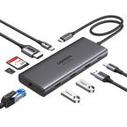 UGREEN Revodok Pro 109 Hub USB C 3.2 10Gbps 4K60Hz HDMI RJ45 Ethernet 9 en 1 Adaptateur USB C