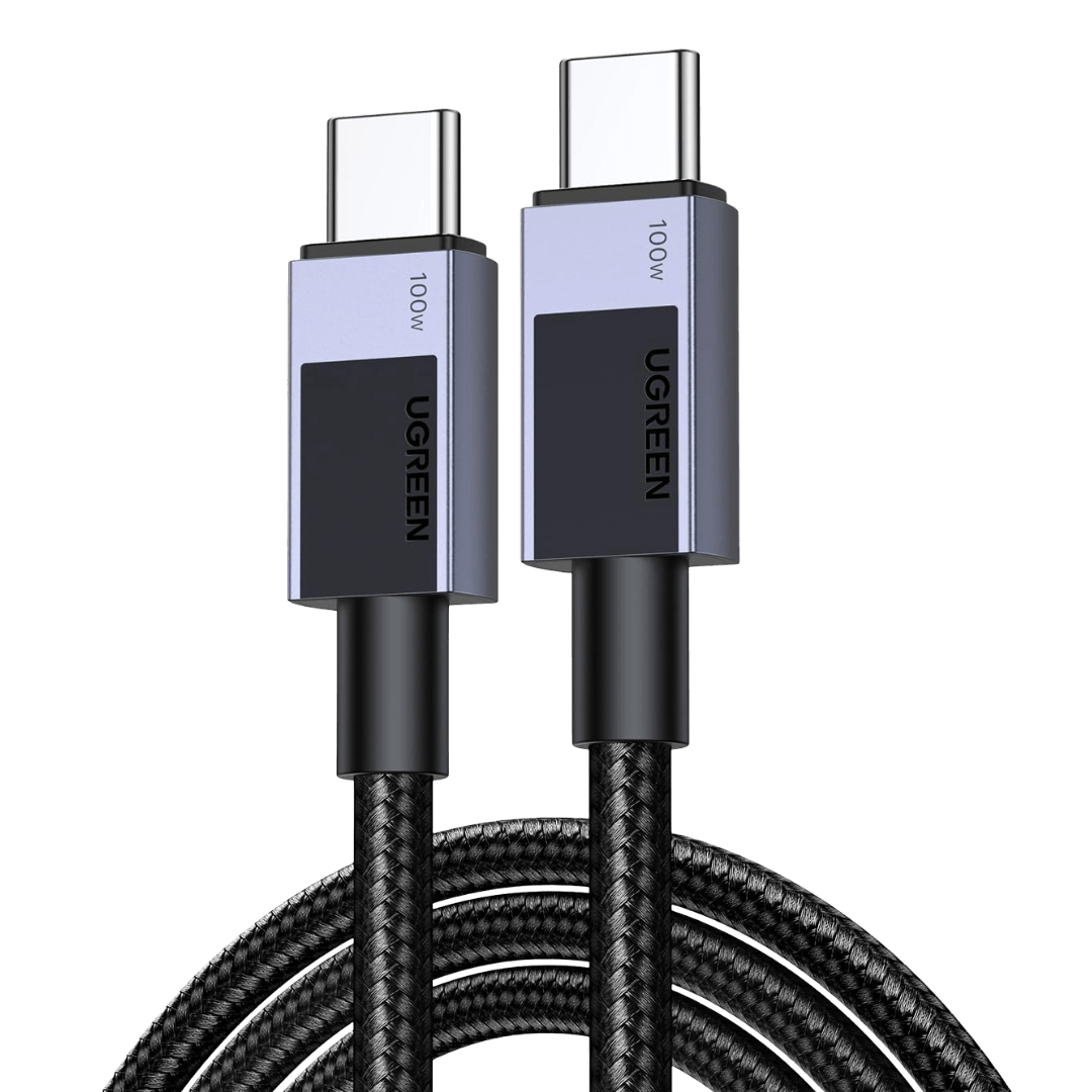 UGREEN Câble USB C PD 100W 20V 5A Charge Rapide QC 4.0 Chargeur Type C Nylon Tressé (2M)