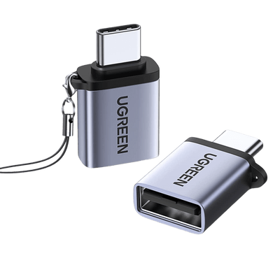 UGREEN Adaptateur USB C vers USB 3.0 OTG Lot de 2 Adaptateur USB Type C Male vers USB A Femelle Compatible avec iPhone 15 Plus Pro Max MacBook Pro Air iMac iPad Pro Galaxy Tab S9 S23 S22 Redmi Note 11