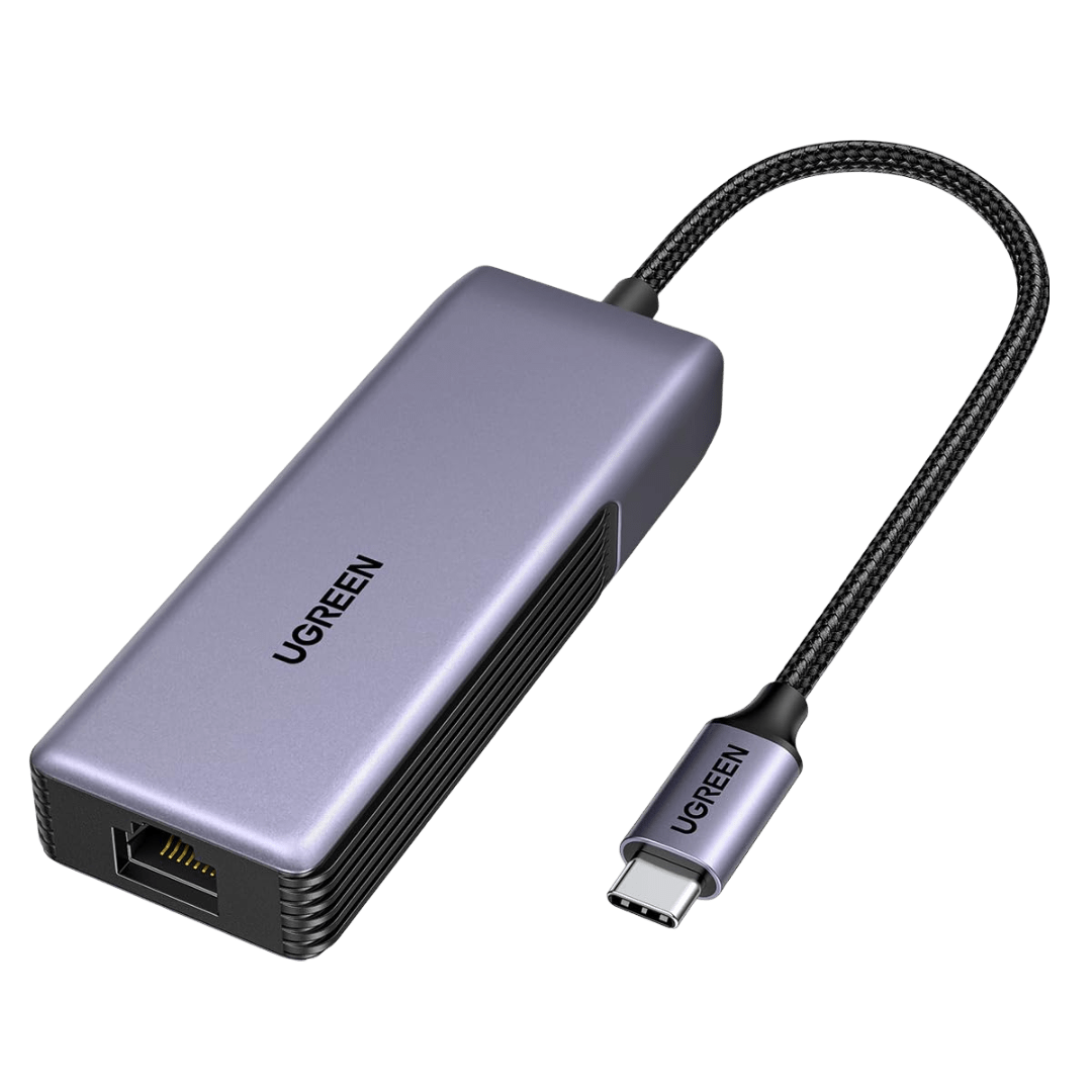 UGREEN 5Gbps Adaptateur USB C Ethernet RJ45 5 Gigabit Thunderbolt C 3.2 Gen 2 vers RJ45 WOL MDI MDIX en Aluminium Compatible avec Windows 11 Linux Kernel 5.17 MacOS