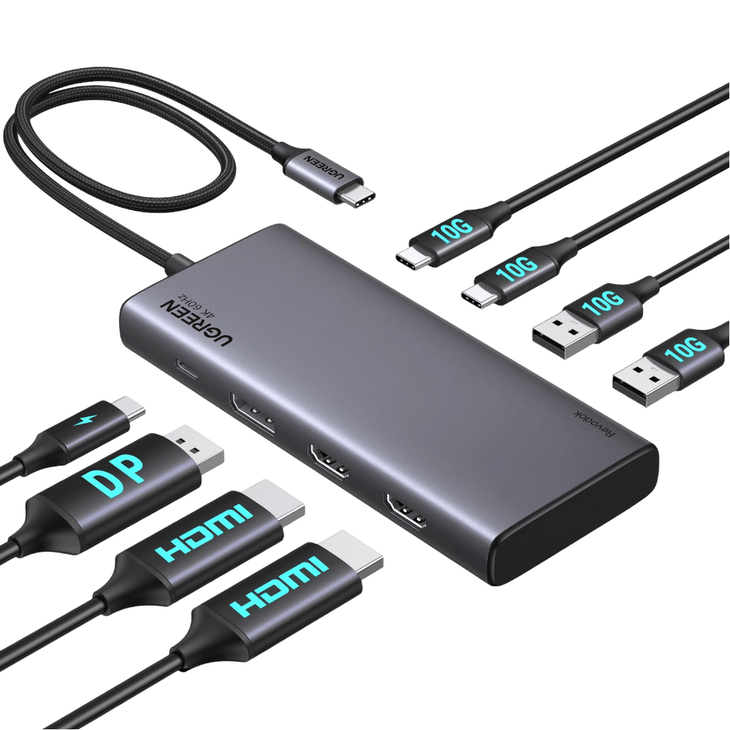 UGREEN Revodok 308 Hub USB C 8 - en - 1 (4K Triple Affichage, PD100W)