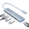 UGREEN Hub USB C 5 en 1 avec HDMI 4K 100W PD Charge 3 Ports USB 3.0 Adaptateur USB C (Bleu)