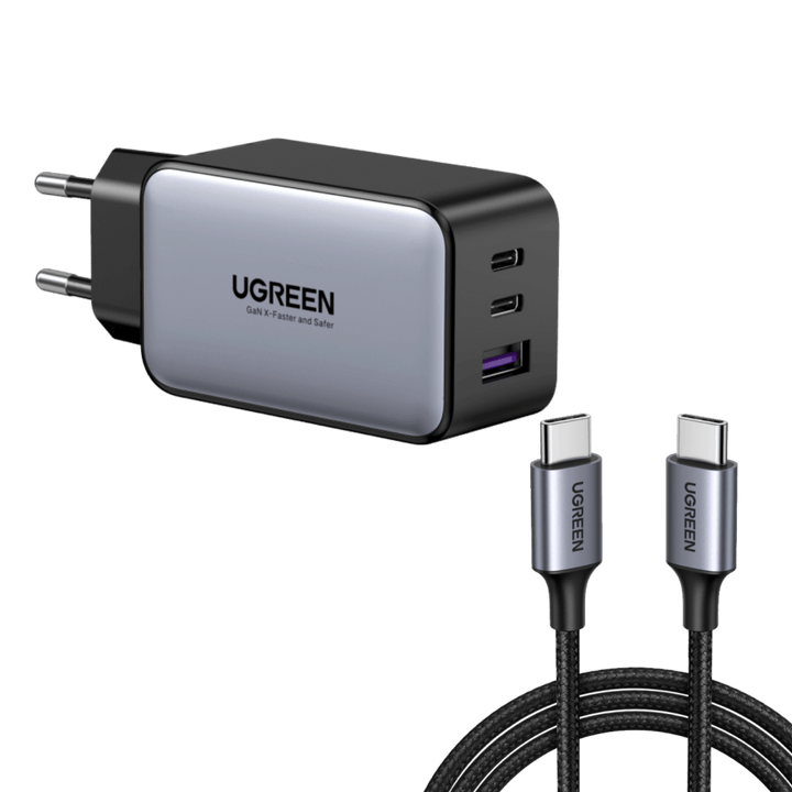 UGREEN Nexode Travel Chargeur 65W Rapide 3 Ports