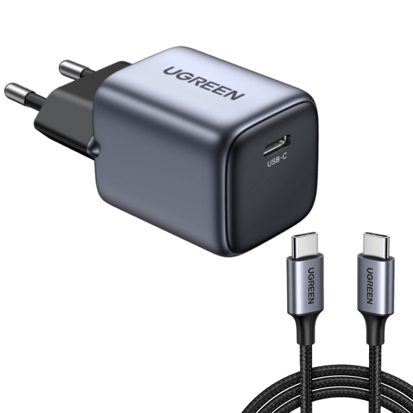 Ugreen Nexode 30W Chargeur GaN vers PD 60W Câble USB Type C