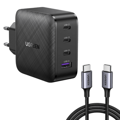 UGREEN 65W Chargeur USB C 4 Ports  Cable USB C 60W