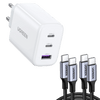 UGREEN 65W Chargeur USB C Rapide 3 Ports