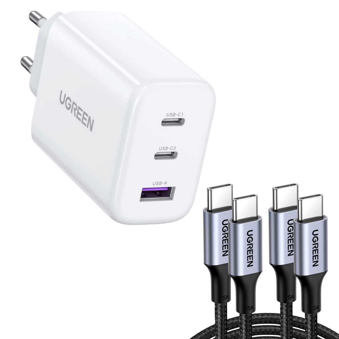 UGREEN 65W Chargeur USB C Rapide 3 Ports