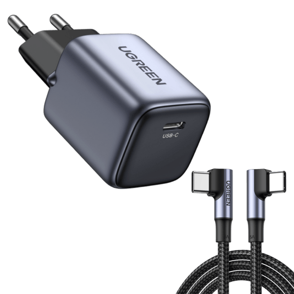 UGREEN Nexode Chargeur 20W USB C vers USB C Coudé 100W