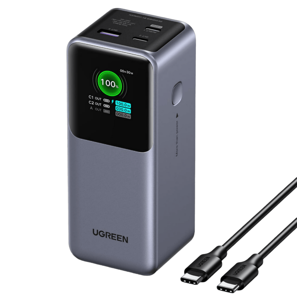 UGREEN Nexode Batterie Externe 20000mAh 130W Power Bank Charge Rapide de 3 Ports PD QC 3.0