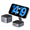UGREEN MagFlow Chargeur Sans Fil 2-en-1 (Qi2 15W, MagSafe, Pliable)