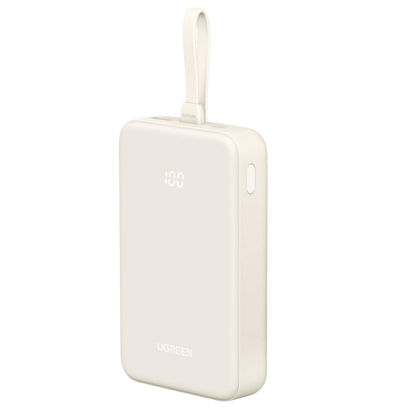 UGREEN Power Bank 20000mAh Charge rapide avec câble USB C intégré