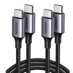 UGREEN Lot de 2 Cable USB C vers USB C PD Charge Rapide 60W Type C Nylon Tress¨¦