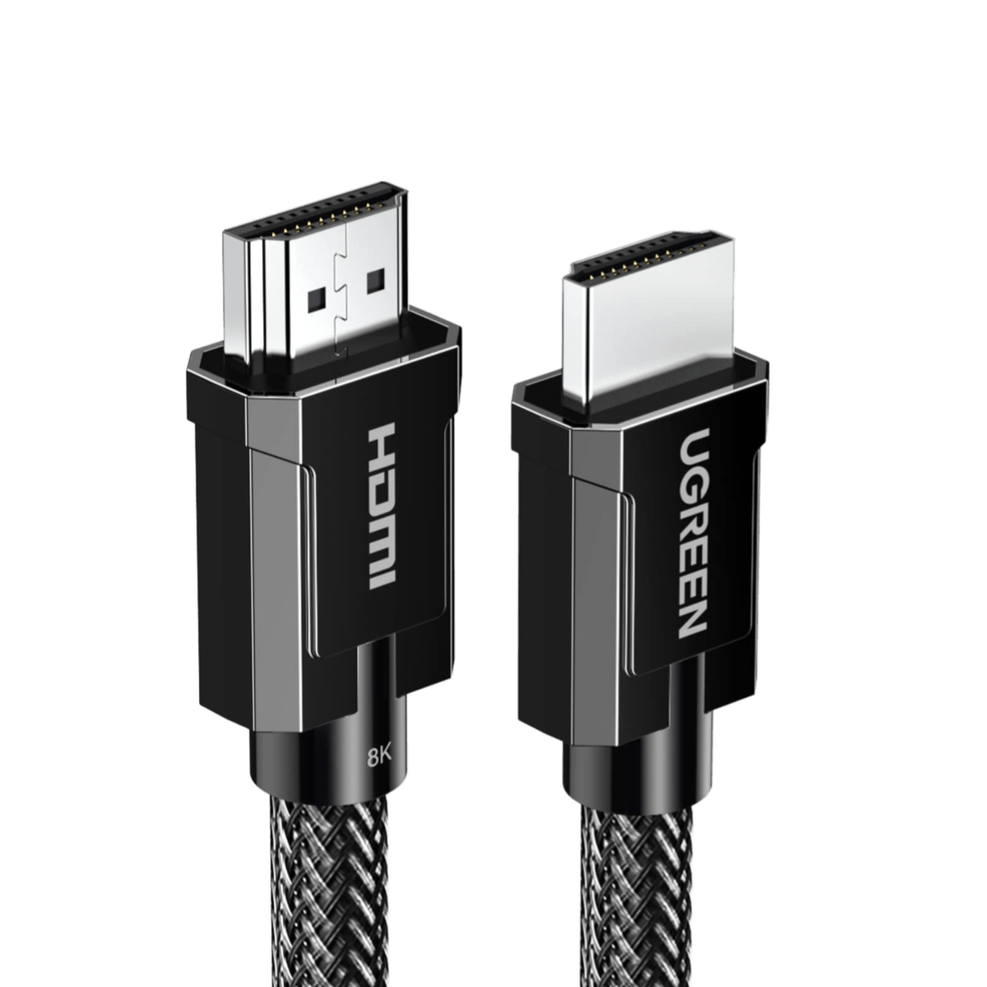 UGREEN Cable HDMI 2.1 8K 60Hz 4K 120Hz High Speed 48 Gbps par Ethernet Supporte 3D eARC HDR Dynamique VRR Cordon HDMI 8K (2M)