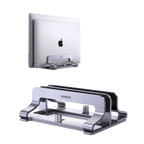 UGREEN 2 en 1 Support Ordinateur Portable Vertical Laptop Stand en Aluminium Double Porte PC Portable Bureau R¨¦glable Compatible avec MacBook Pro Air MateBook Chromebook Surface Dell HP Lenovo iPad
