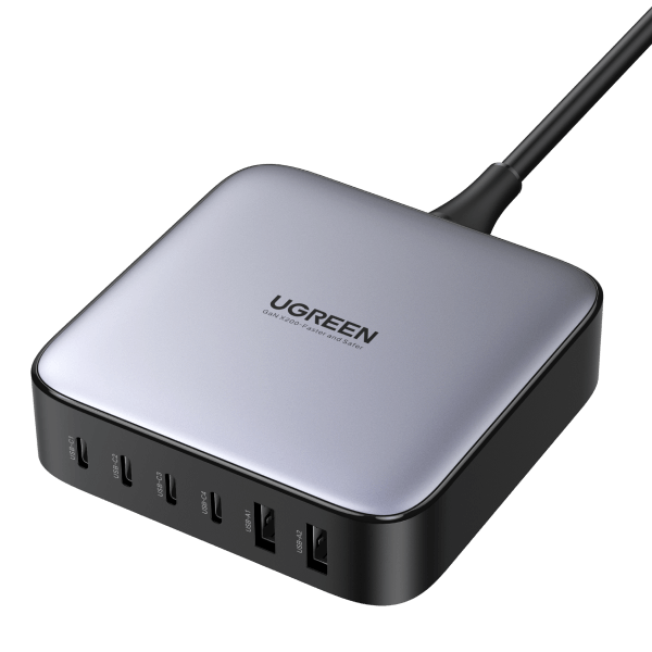 UGREEN Nexode 200W GaN Chargeur avec 2 Câble USB C PD 100W