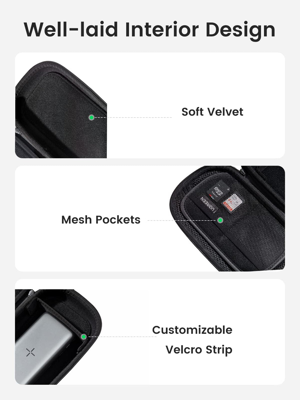 Ugreen Travel Electronics Organizer for Cables and Accessories