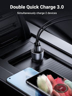 Ugreen chargeur de voiture USB 36W Adaptateur