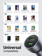 Ugreen chargeur de voiture USB 36W Adaptateur