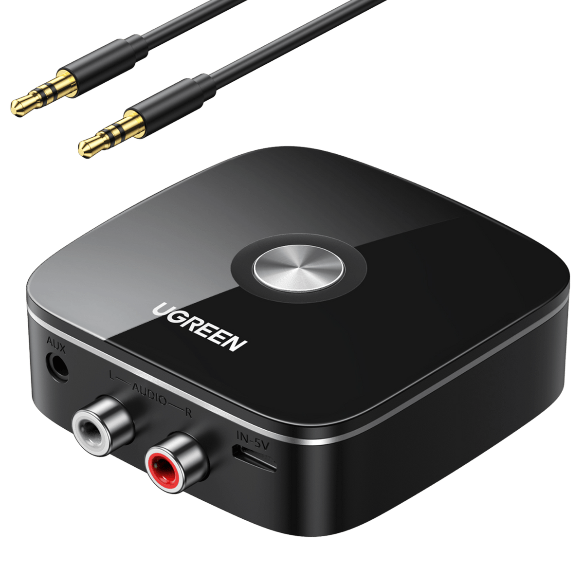 UGREEN Récepteur Bluetooth 5.0 Adaptateur Bluetooth HiFi sans Fil EDR Technologie avec 3.5mm
