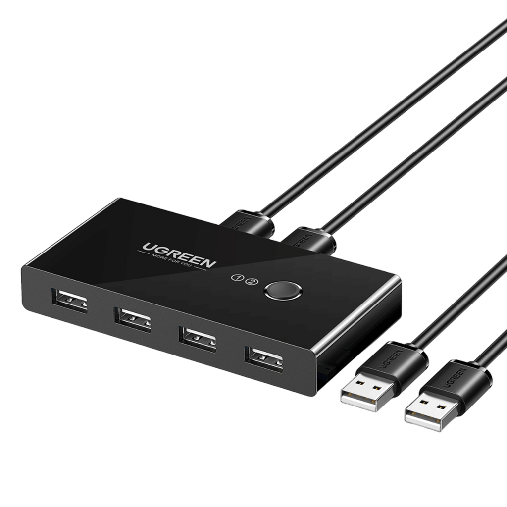 UGREEN USB 2.0 Switch 4 Ports 2 Entrées 4 Sorties USB Commutateur
