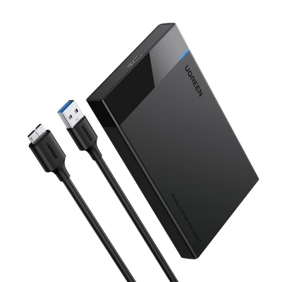 UGREEN USB 3.0 Boîtier Externe pour Disque Dur 2,5 Pouces SATA III II I HDD SSD