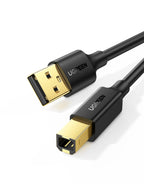 UGREEN Câble Imprimante USB 2.0 A Mâle vers USB B Mâle Câble Scanner Cordon Imprimante Type B Compatible avec Imprimante HP, Canon, Epson, Lexmark, Brother, Hero (3M)