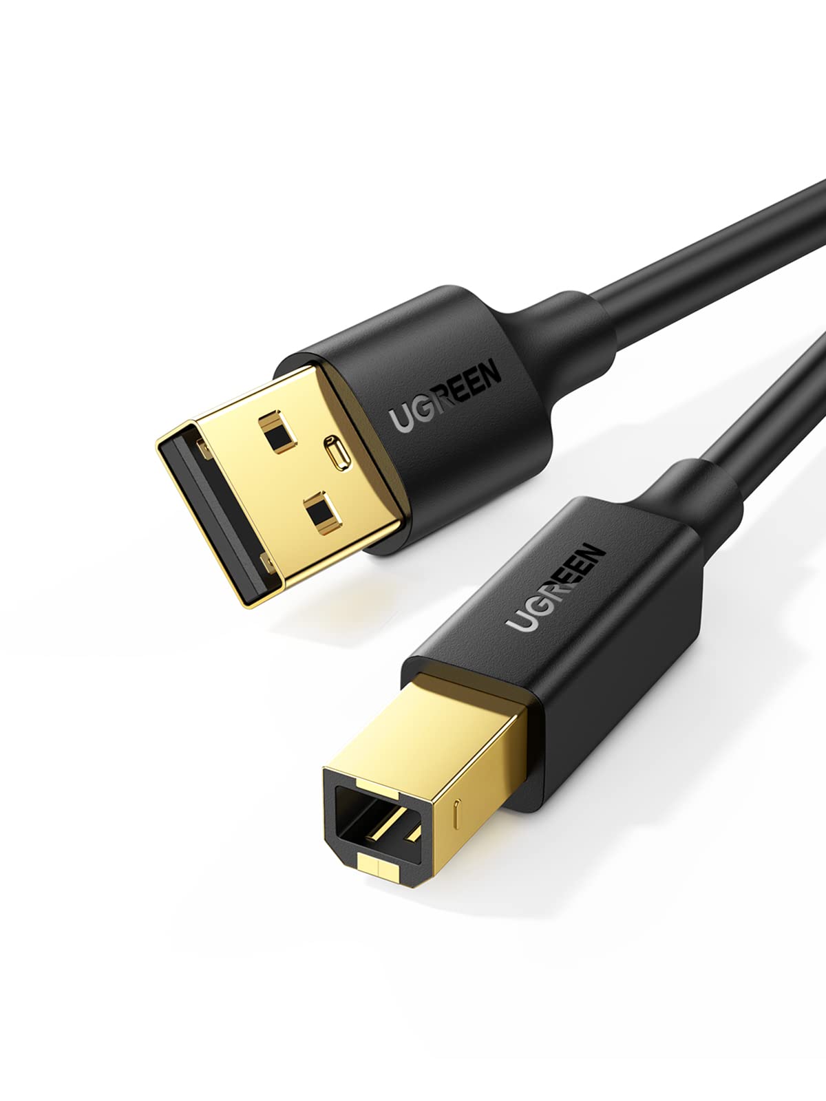UGREEN Câble Imprimante USB 2.0 A Mâle vers USB B Mâle Câble Scanner Cordon Imprimante Type B Compatible avec Imprimante HP, Canon, Epson, Lexmark, Brother, Hero (3M)