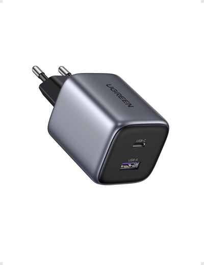 UGREEN Nexode 35W GaN Chargeur USB C Rapide avec Double Prise USB C et USB A