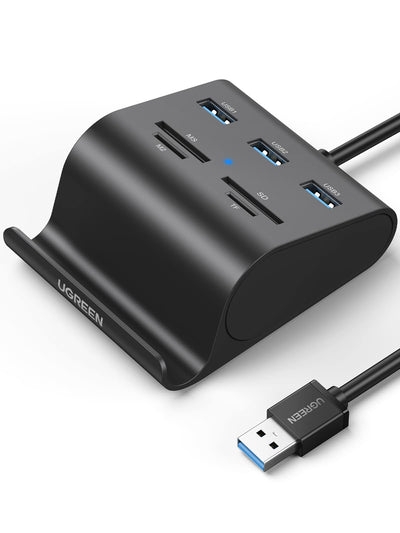 UGREEN Hub USB A 3.0 avec Lecteur de Carte SD Micro SD MS M2 et 3 Ports£¨1M Cable£©