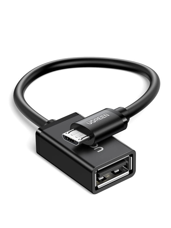 UGREEN OTG Adaptateur Micro USB Mâle vers USB 2.0 Femelle Host Câble OTG Micro USB Compatible Galaxy A10 S7 S6 Edge S5 J3 J4 J5 J6 J7 J8, Galaxy Tab A E S2, Huawei P Smart 2019 Y5 Y6, Honor 8X, Wiko