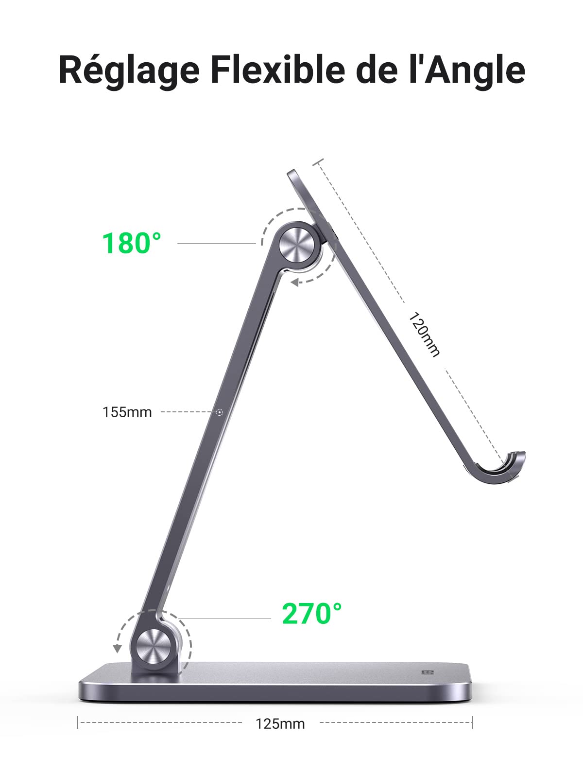 UGREEN Support Tablette Bureau Réglable Repose Tablette Pliable Porte