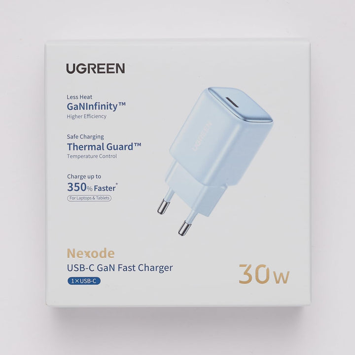 UGREEN Nexode Chargeur 30W USB C avec GaN Tech (Bleu)
