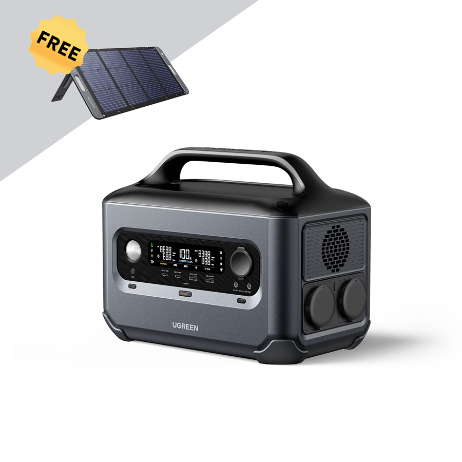 UGREEN Station Électrique Portable 1200 1024Wh PowerRoam avec LiFePO4 Batterie 1.5H Charge Rapide 2500 W