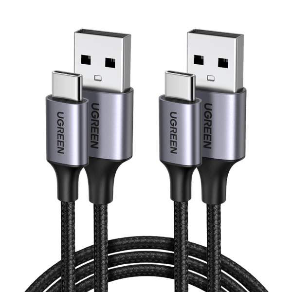 UGREEN Lot de 2 Câble USB C 3A Nylon Tressé Câble USB Type C Charge Rapide